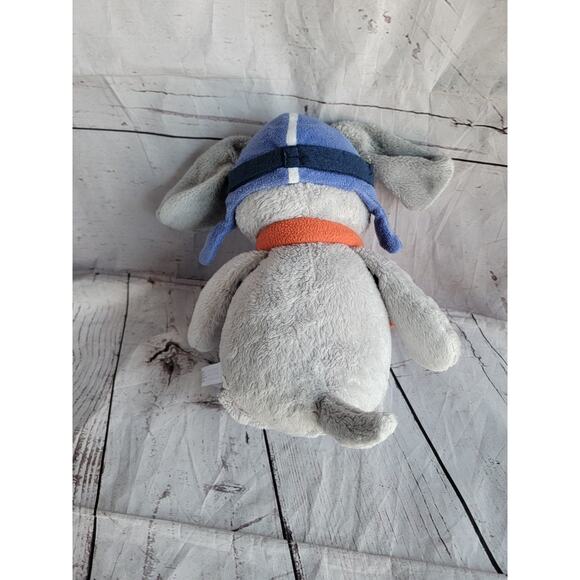 Carter's Take Flight Aviator Puppy Dog Plush Lovey Pilot Gray Blue Stuffed 13 In - Picture 4 of 7